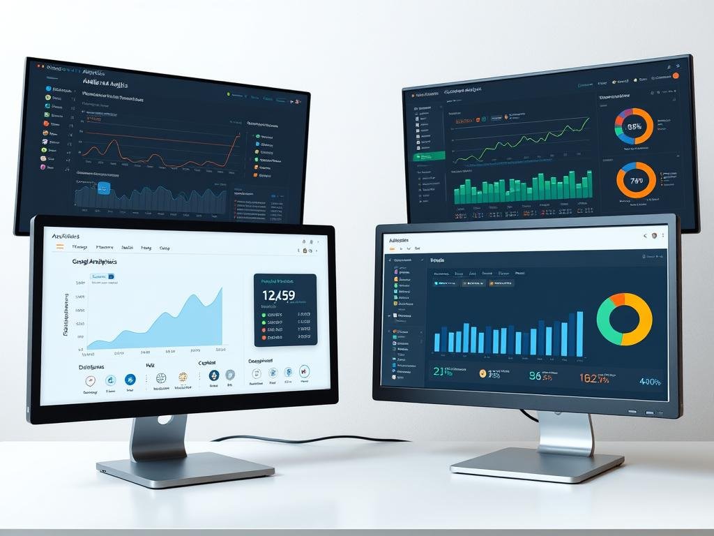 Dashboard de herramientas de análisis para marketing de afiliados