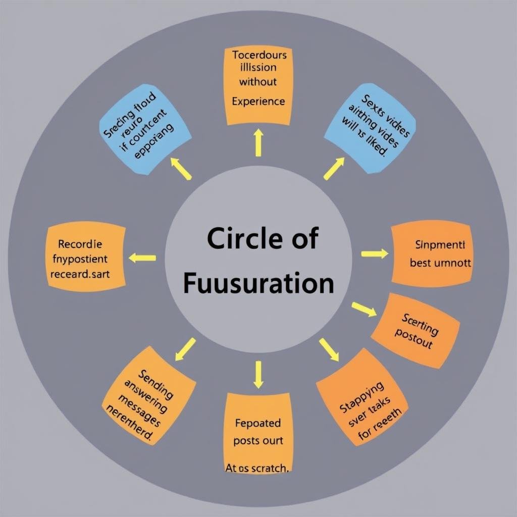 Diagrama del Círculo de la Frustración en marketing digital Diagrama del Círculo de la Frustración en marketing digital