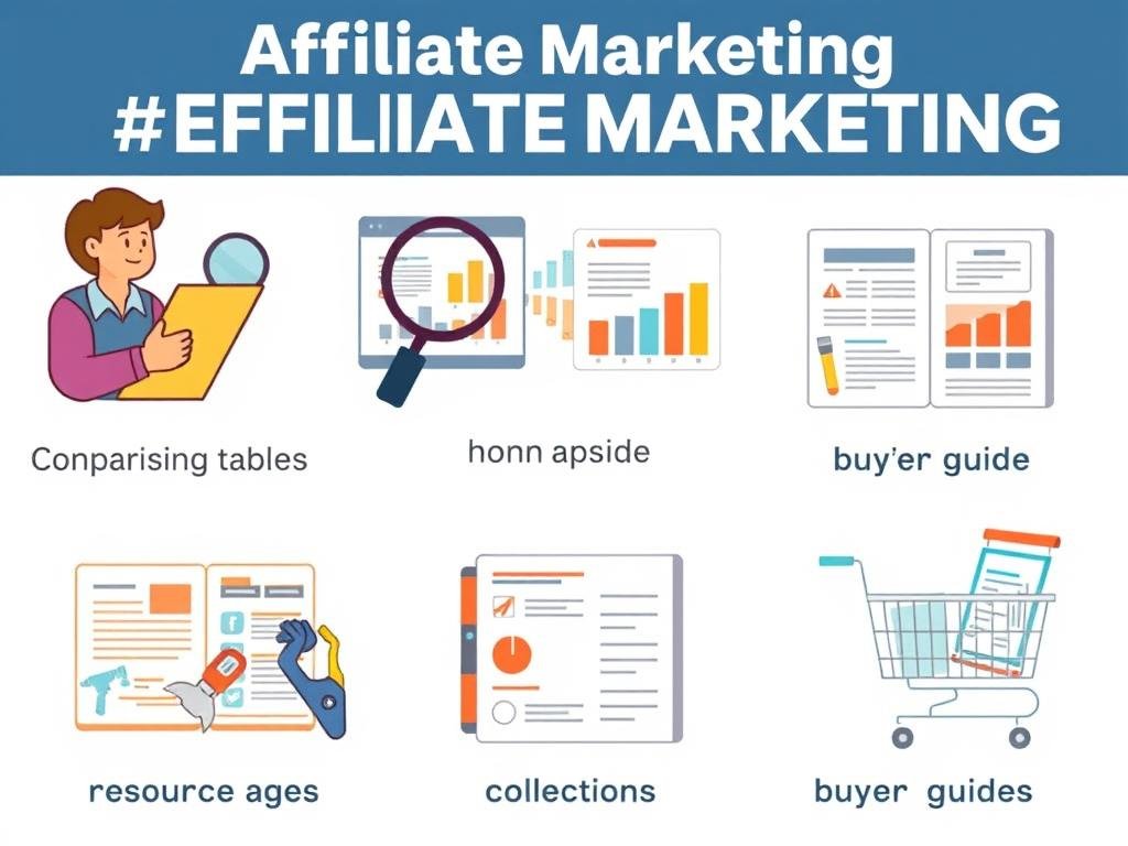 Diferentes tipos de contenido para marketing de afiliación