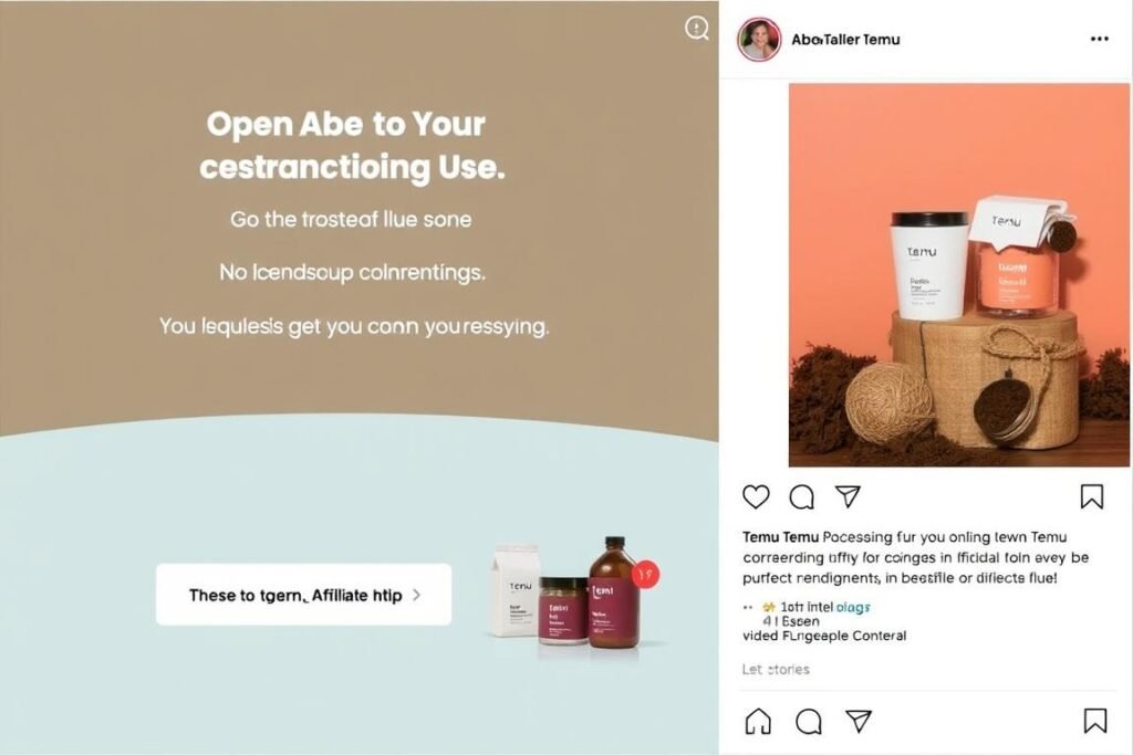 Ejemplo de publicación efectiva en redes sociales promocionando productos Temu Ejemplo de publicación efectiva en redes sociales promocionando productos Temu