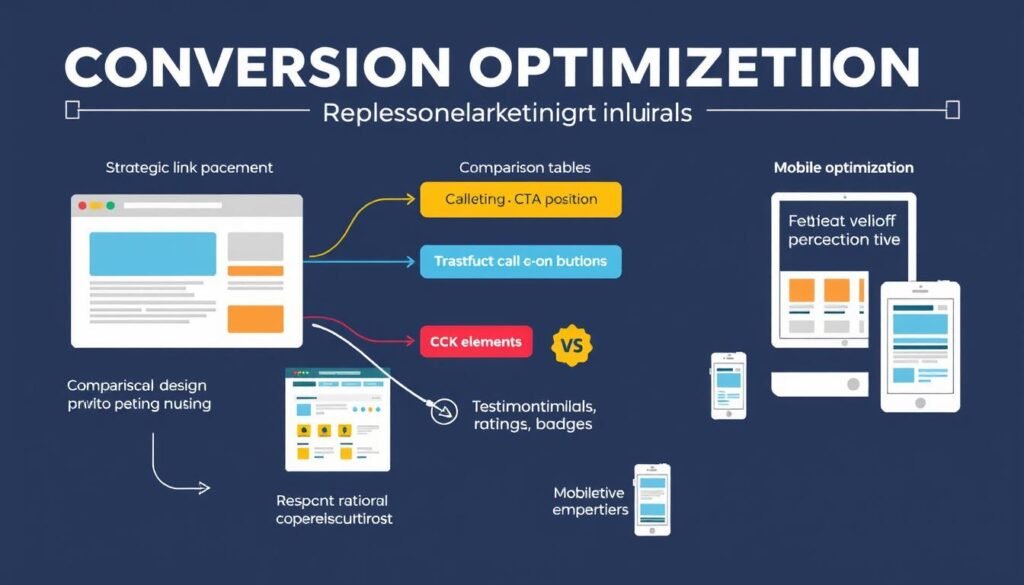 Elementos de optimización de conversión para marketing de afiliación