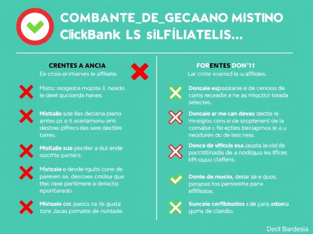 Errores comunes en ClickBank Afiliados y cómo evitarlos