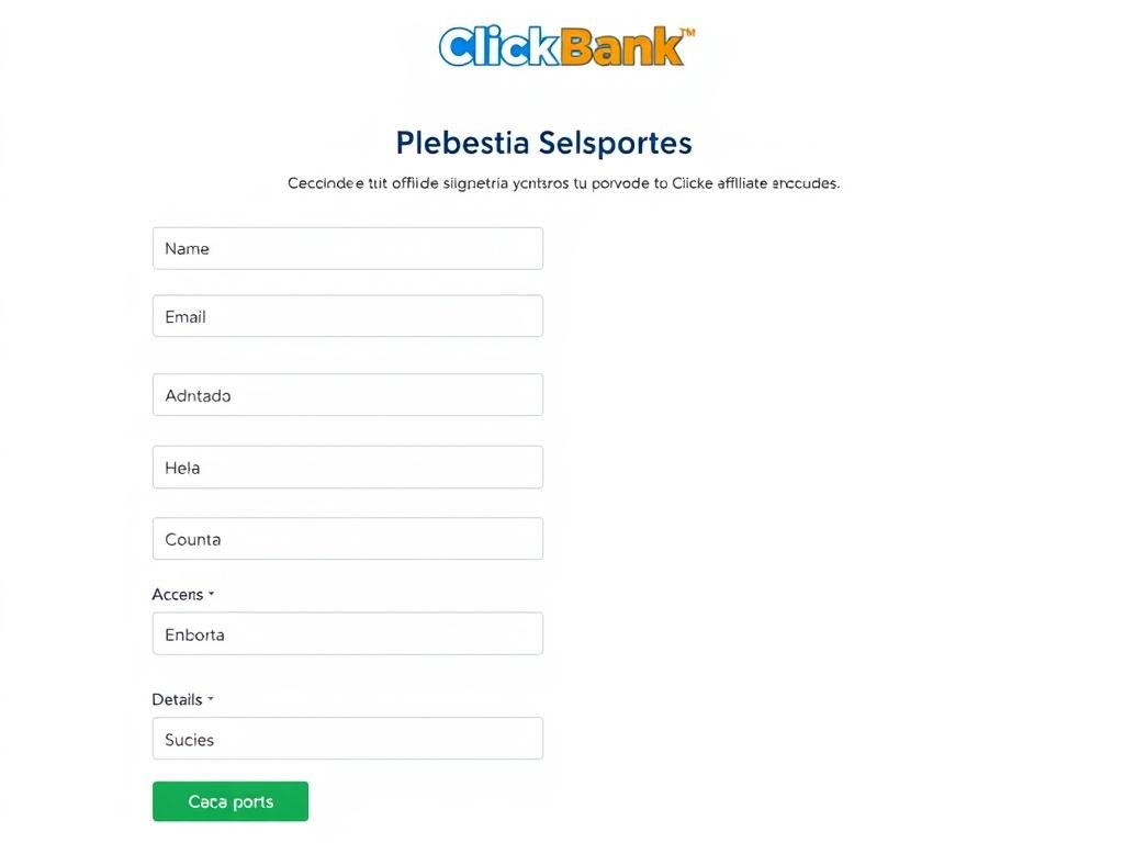 Formulario de registro de ClickBank Afiliados
