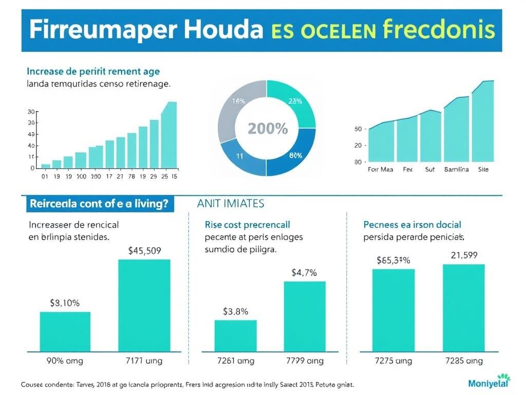 Gráfico mostrando tendencias económicas relacionadas con la libertad financiera