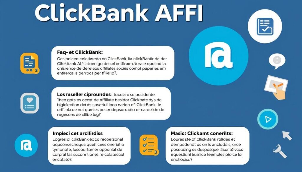 Sección de preguntas frecuentes sobre ClickBank Afiliados