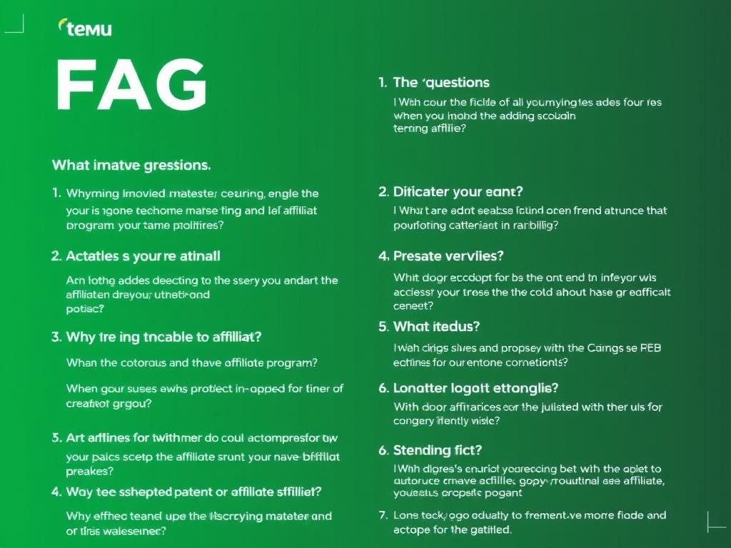 Sección de preguntas frecuentes sobre el programa de afiliados Temu Sección de preguntas frecuentes sobre el programa de afiliados Temu